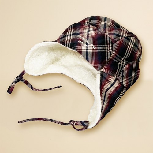 KA格子保暖造型雪帽 (共二色)