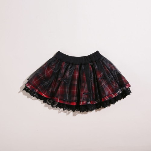 KA網紗格紋短裙(共二色)