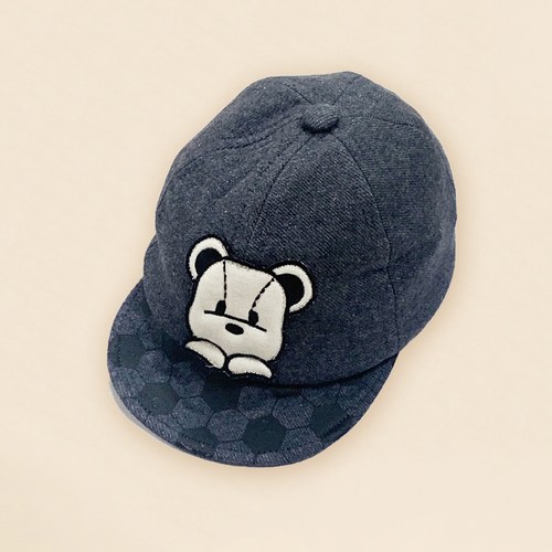 KA足球小熊休閒帽 (灰色)