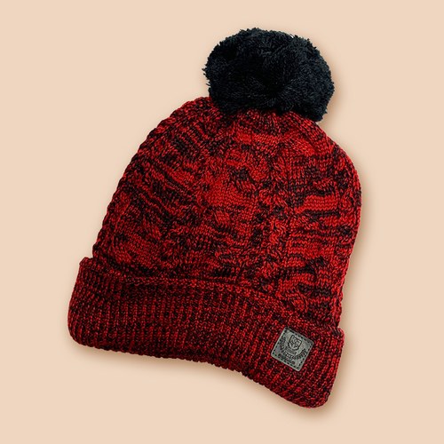 KA保暖毛球毛線帽-共二色