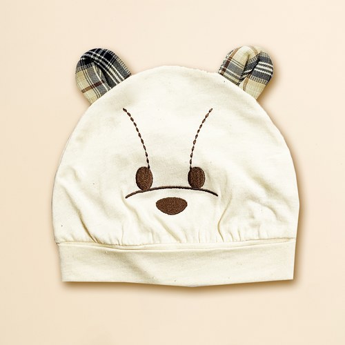 KA星星熊有機棉BABY帽 (米色)