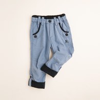 KA褲管反折釦造型口袋長褲