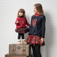 KA(大人)格紋多層澎裙內搭褲