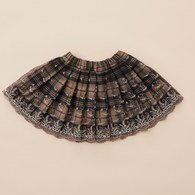 KA格紋波浪短裙(卡色)