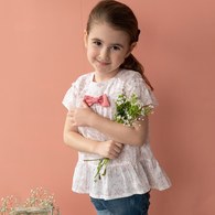 KA春夏小花花優雅短上衣 (共二色)