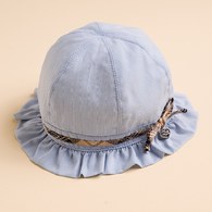 KA簡約純色春夏休閒帽(水色)